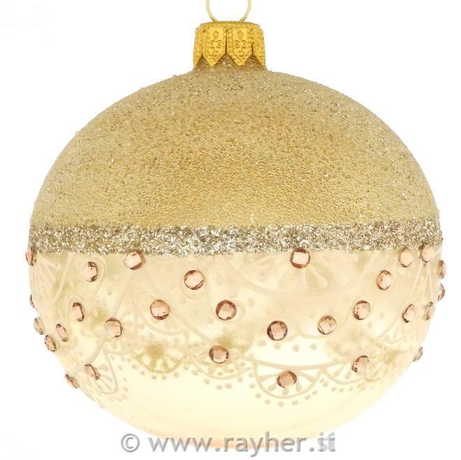 DAGMARA Pallina di natale in vetro, 8cm