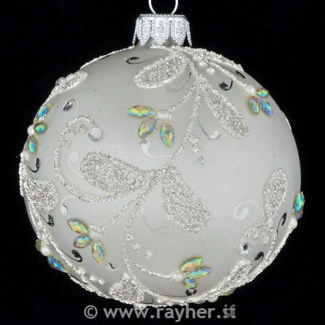 DAGMARA Pallina di natale in vetro, 8cm