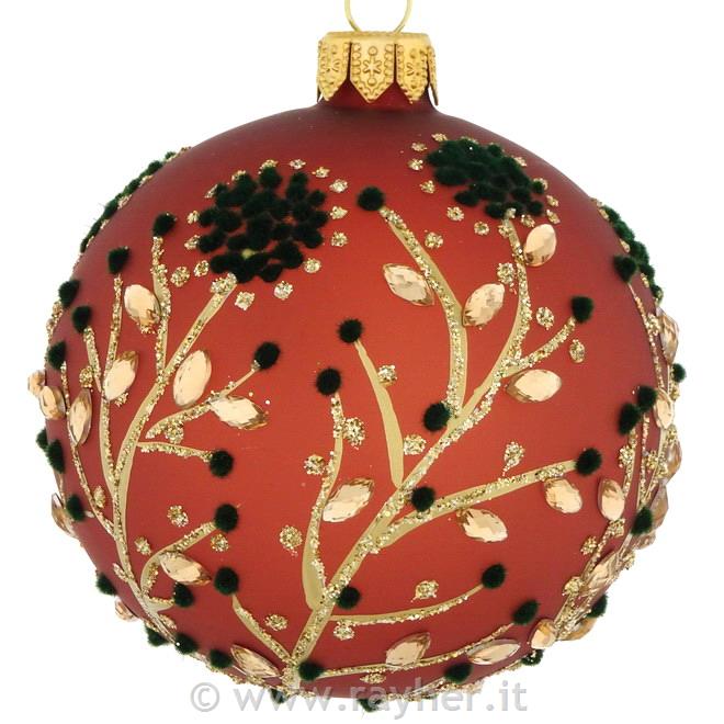 DAGMARA Pallina di natale in vetro, 8cm