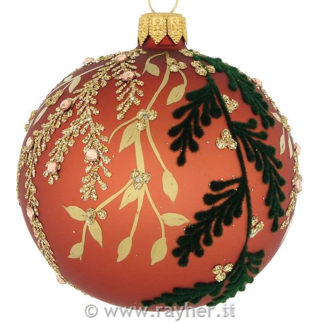 DAGMARA Pallina di natale in vetro, 8cm