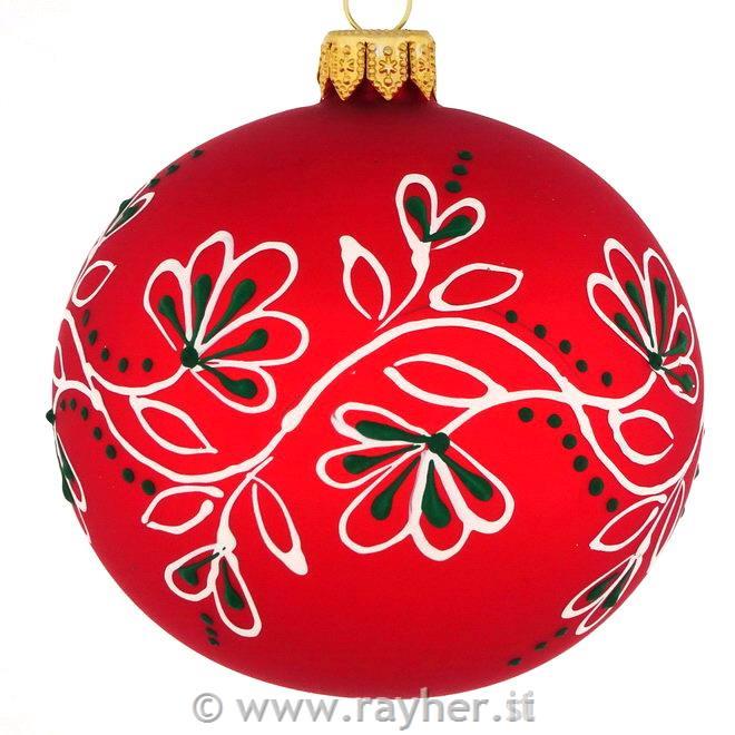DAGMARA steklena krogla za božično drevo, 8cm