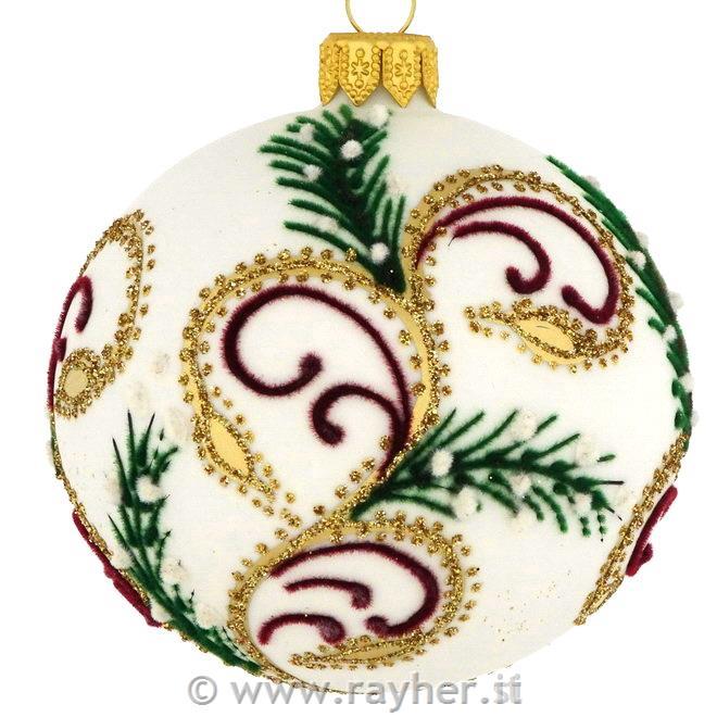 DAGMARA steklena krogla za božično drevo, 8cm