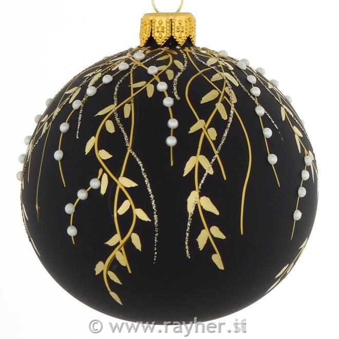 DAGMARA steklena krogla za božično drevo, 8cm