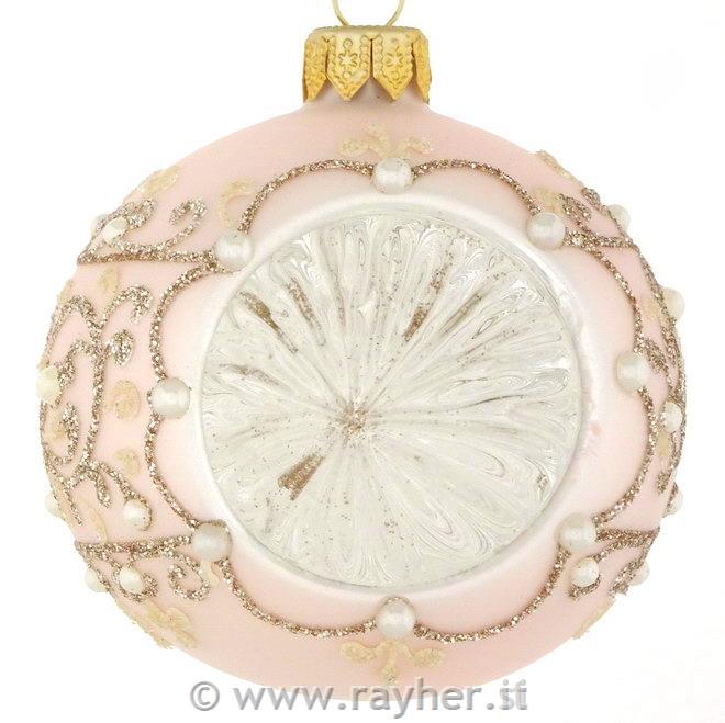 DAGMARA steklena krogla za božično drevo, 8cm