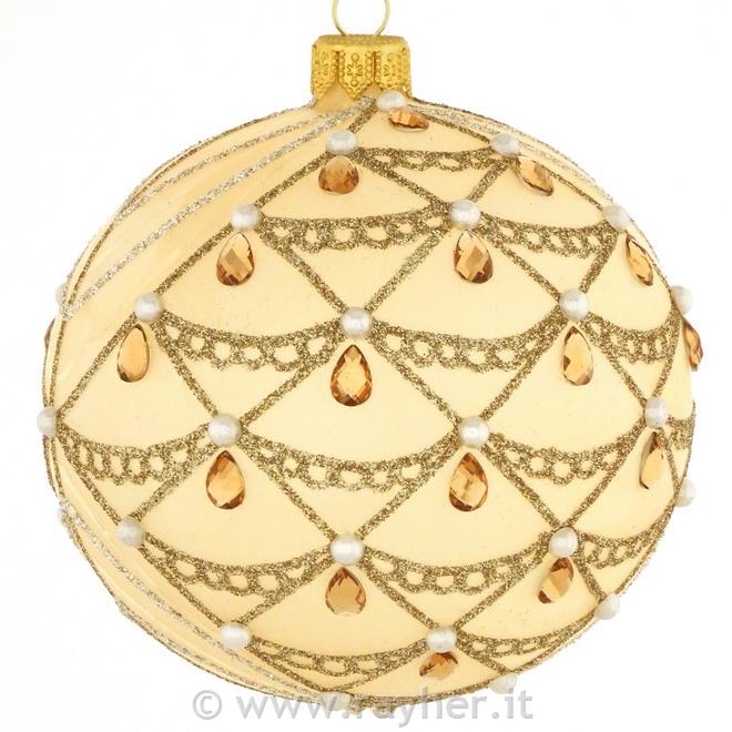 DAGMARA steklena krogla za božično drevo, 8cm