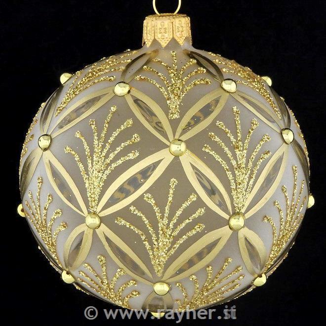 DAGMARA steklena krogla za božično drevo, 8cm