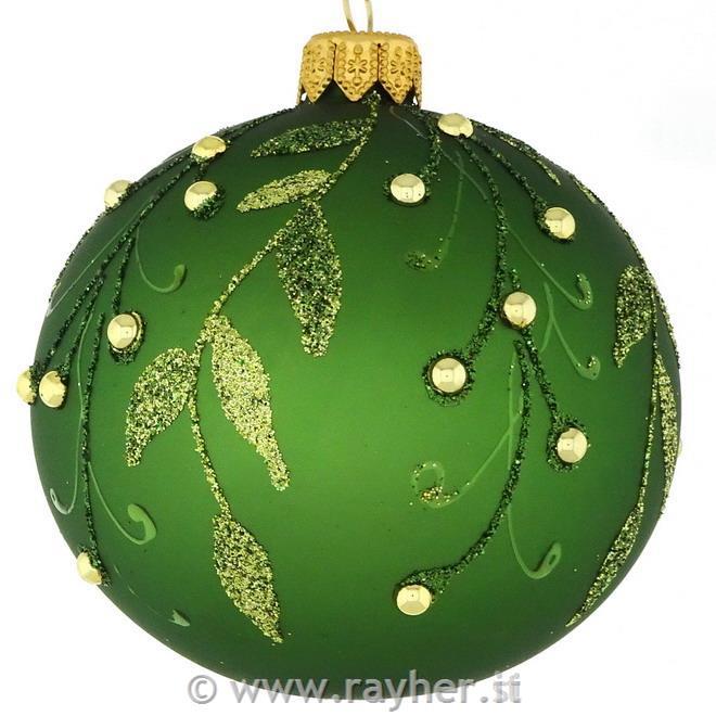 DAGMARA steklena krogla za božično drevo, 8cm