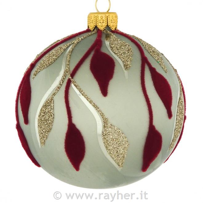 DAGMARA steklena krogla za božično drevo, 8cm