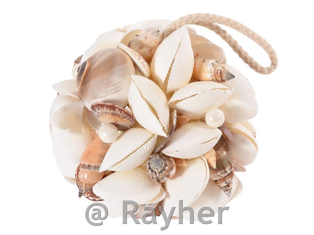 Sfera di conchiglie d15 cm, naturale