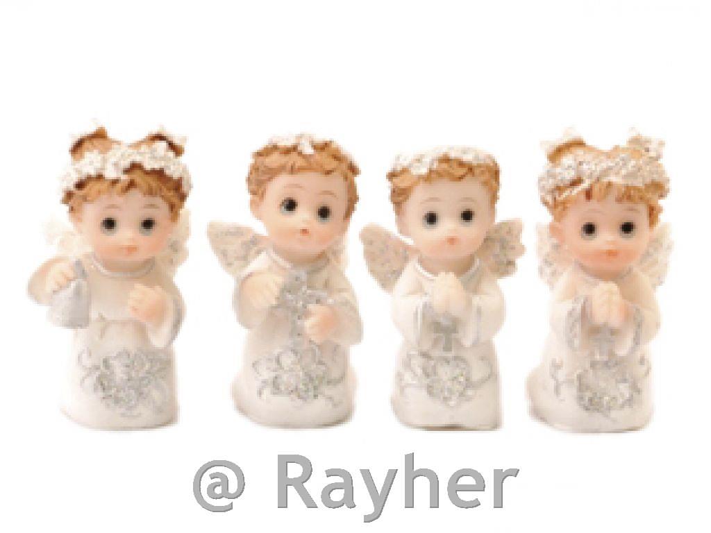 Angelo con abito bianco, 3,8 cm, 1 pz