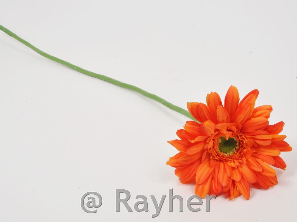 Gerbera arancione, 64 cm