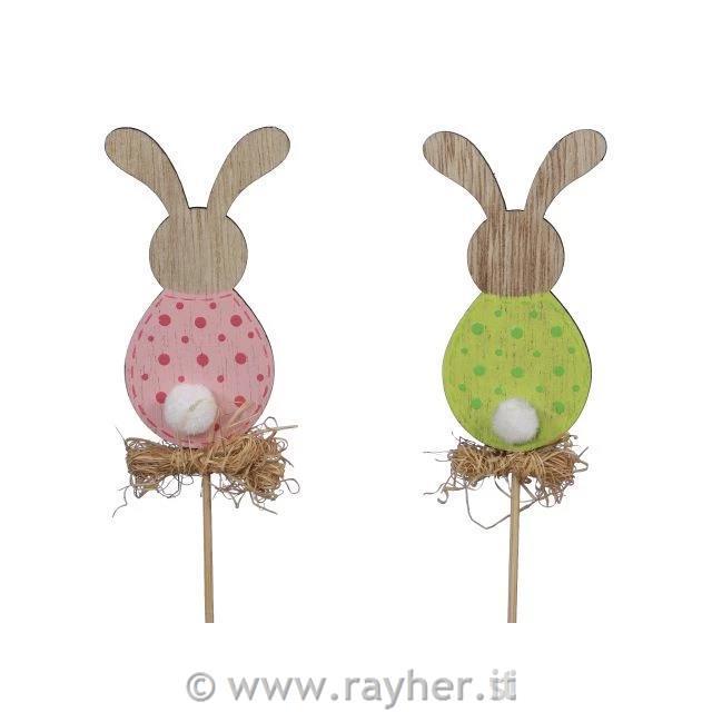 Coniglietto su stecco, 8,5 cm, 1 pz