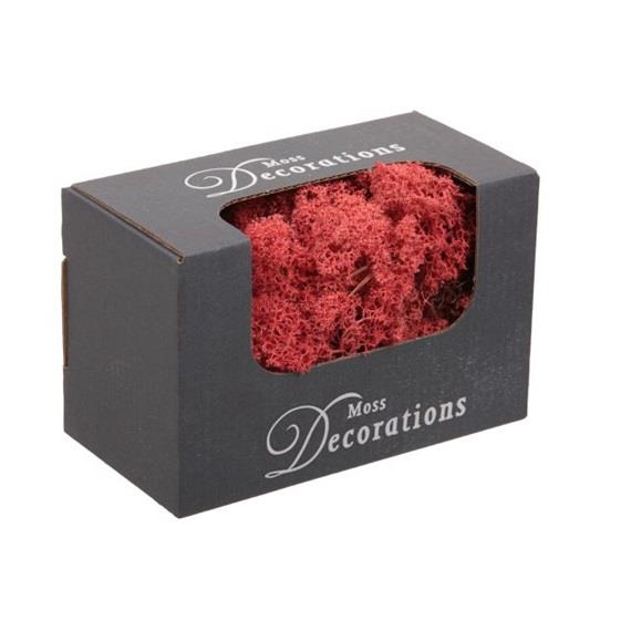 Muschio decorativo 50g, rosso
