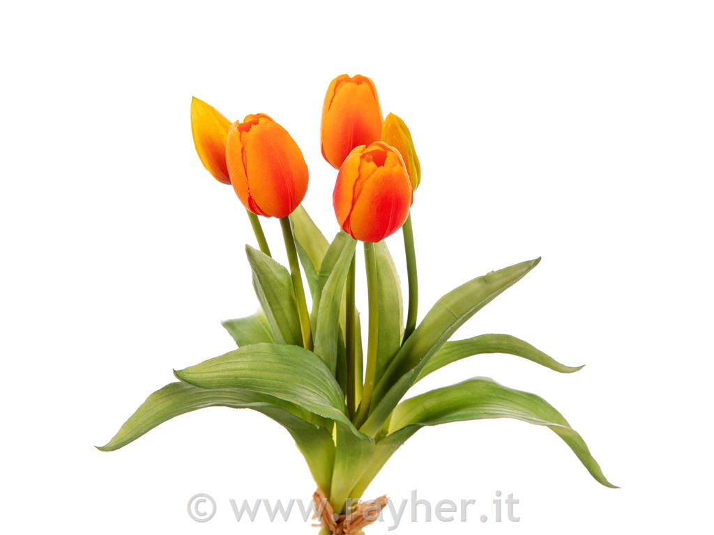 Mazzo di tulipani, arancioni, 35cm, set5