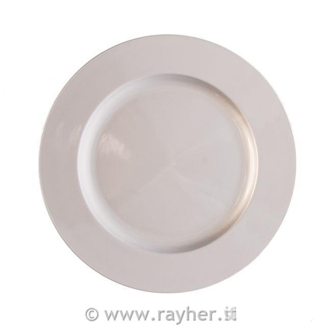 Krožnik, pladenj 28x28x2cm srebrn