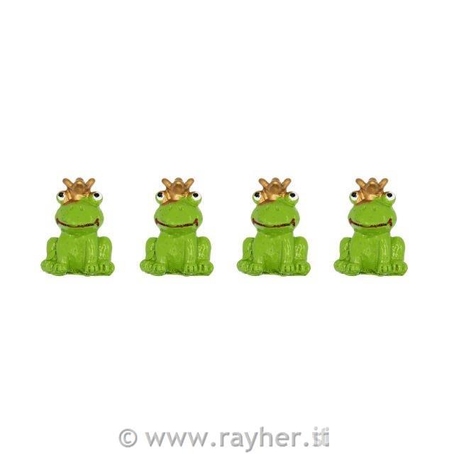 Žabice s krono 3cm, set 4
