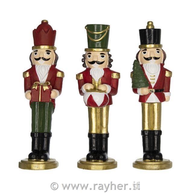 Hrestač, božične barve, 14cm