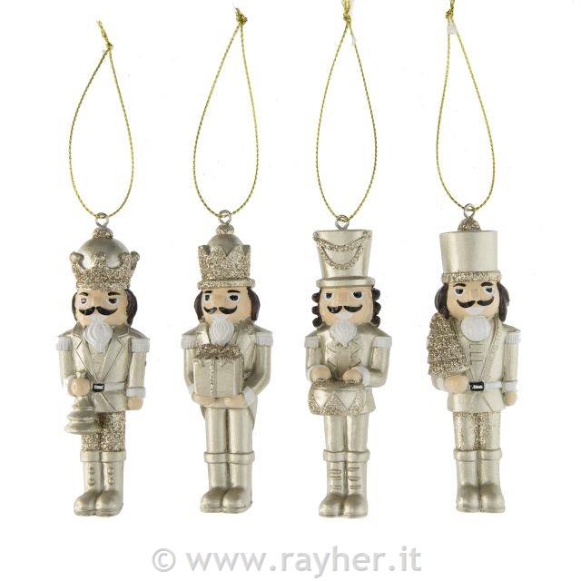 Hrestač na vrvici, bel/zlat, 10.5cm