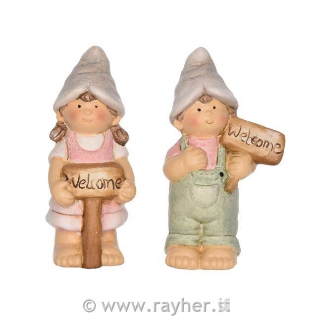 Ragazzo/ragazza 6,5x4,5x12cm