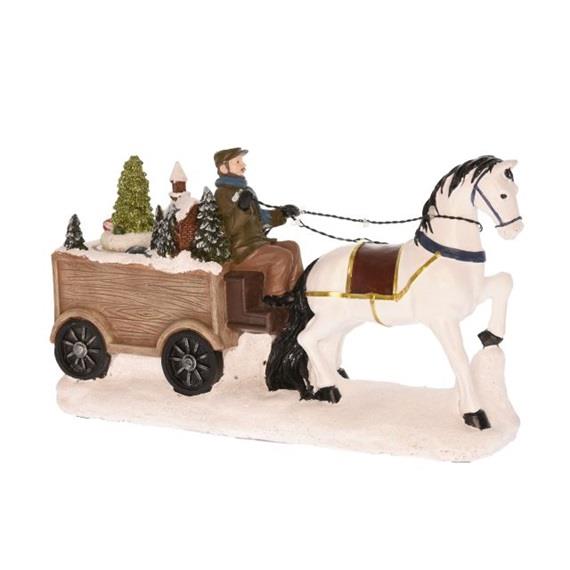 Zimska vprega, LED osvetlitev, vrteča animacija