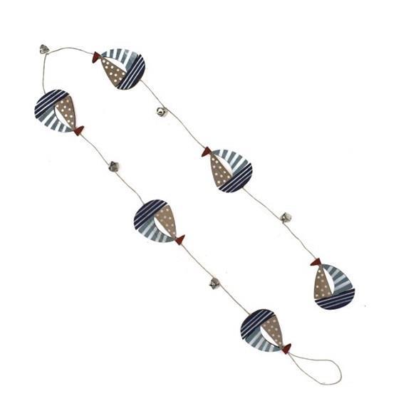 Barche a vela in legno, pendente, 120 cm