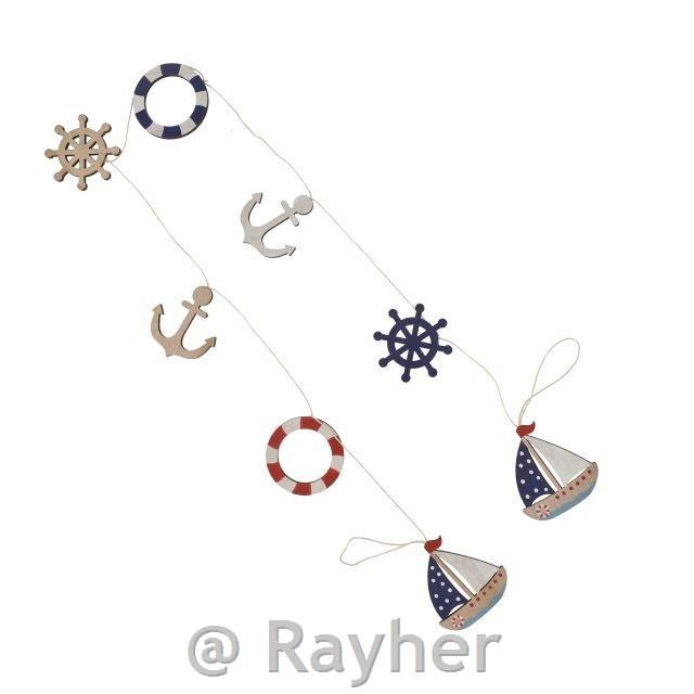 Ciondolo marino in legno, 120 cm