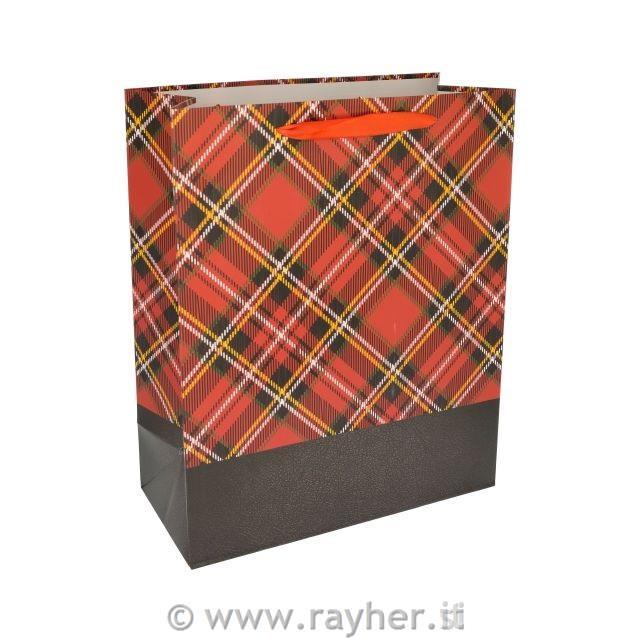 Darilna vrečka, Rdeči karo, 31x42x12 cm