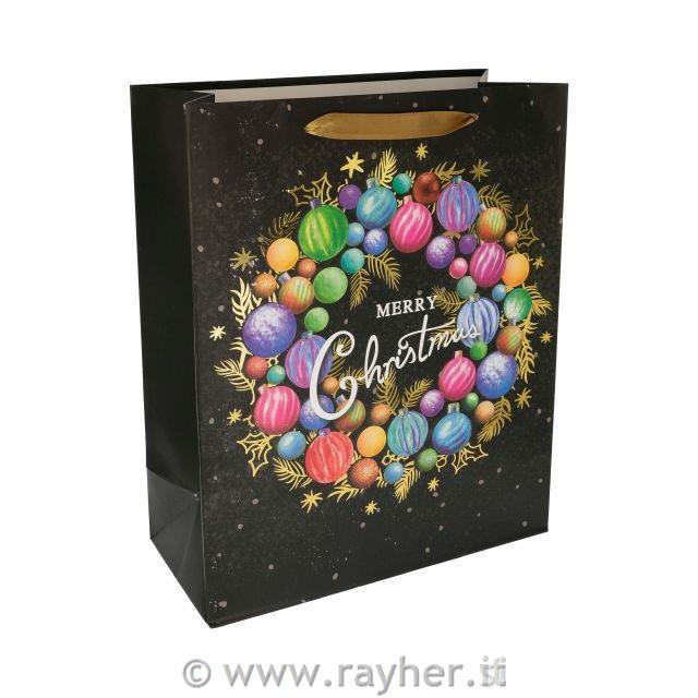 Borsa regalo, Wreath, 31x42x12 cm