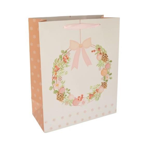 Borsa regalo, Christ.wreth, 26x32x12 cm