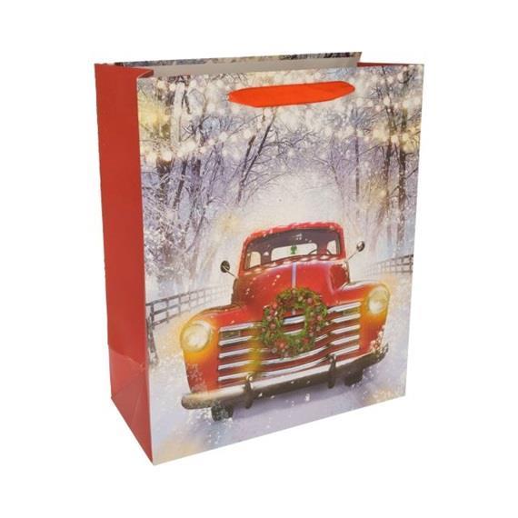 Borsa regalo, Retro Car, 26x32x12 cm