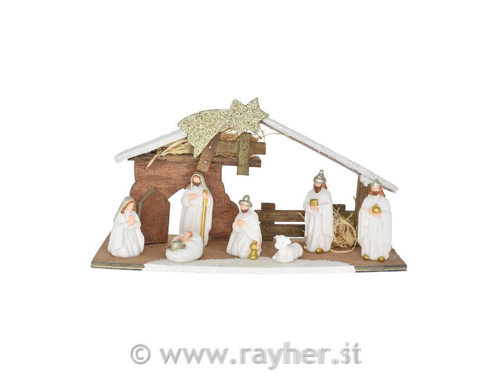 Presepe con illuminazione LED