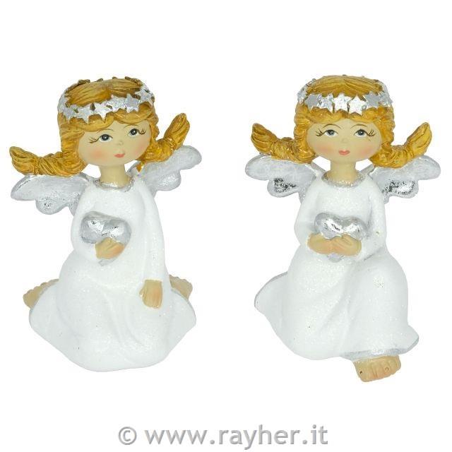 Božični angel z zvezdno krono, 8cm