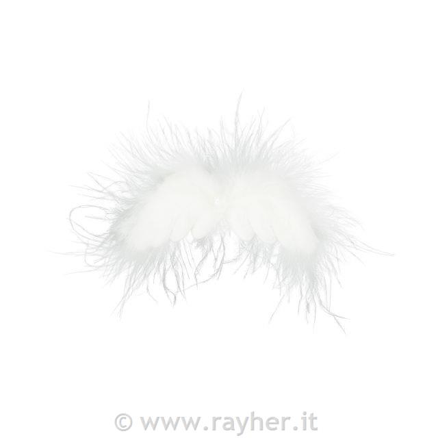 Angelska krila, bela, puhasta, 8cm