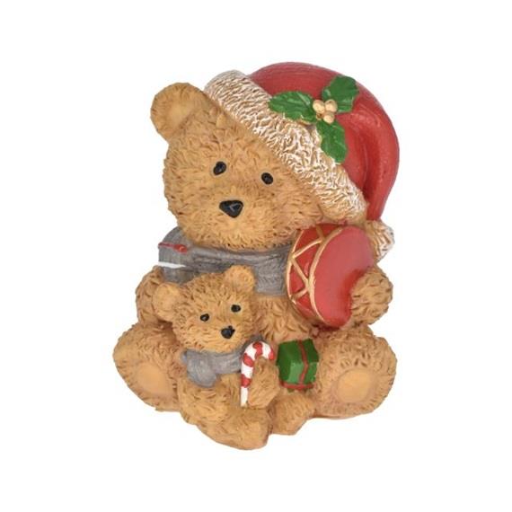 Orsetto di Natale con orsetto, 10,5 cm
