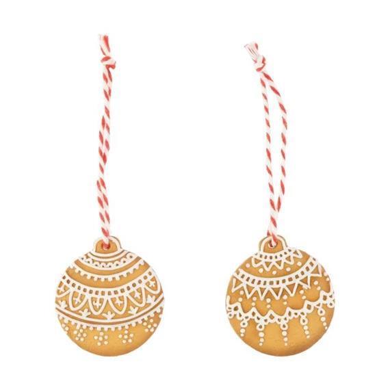 Božični okrasek "cookie" 8 cm, 1 kos