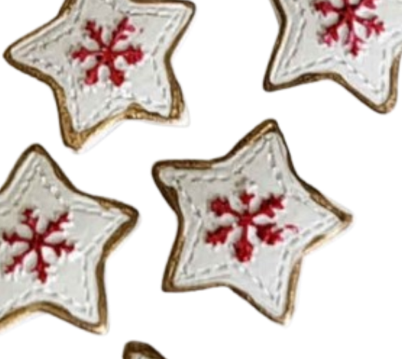 Okraski zvezdice, samolepilne, set 8