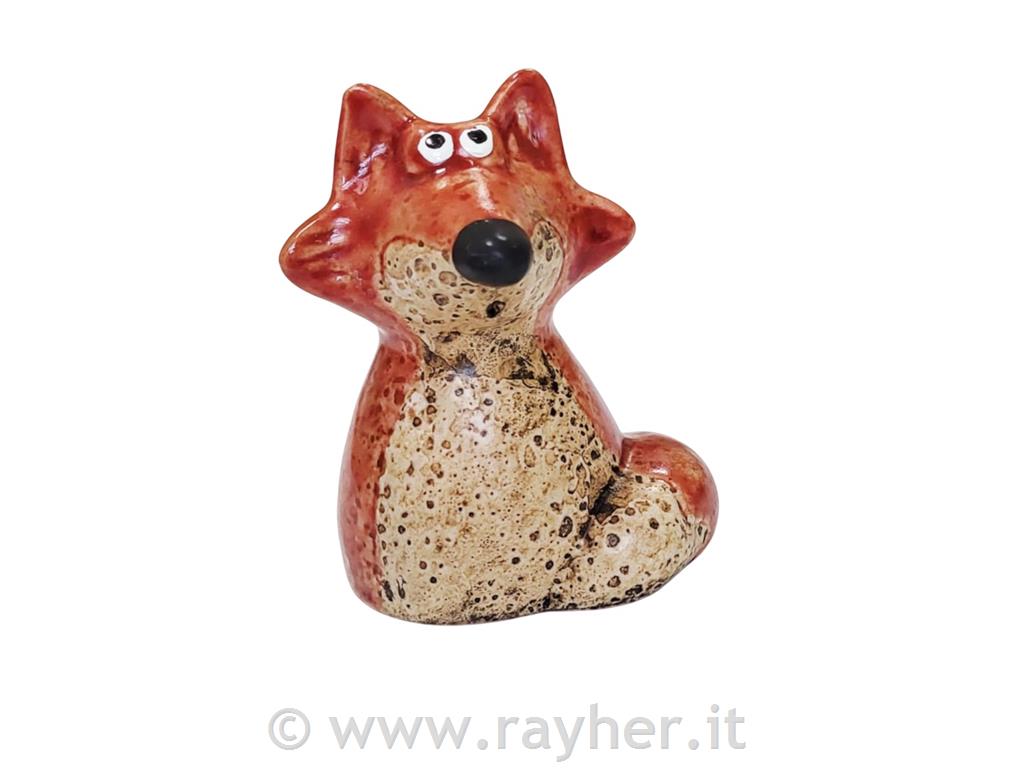 Volpe, ceramica, 8,4 cm
