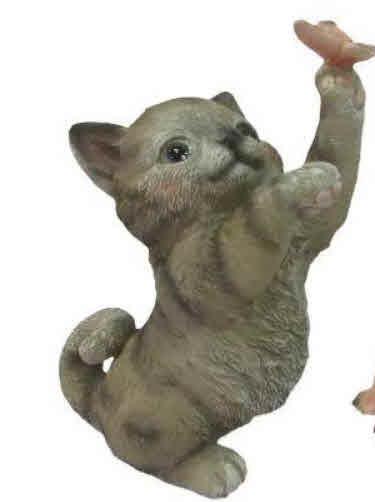 Gattino con farfalla, 14 cm