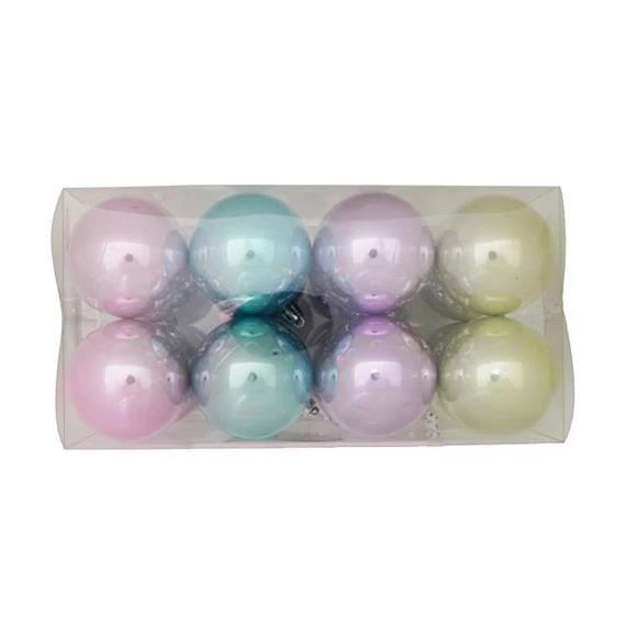 Palline di Natale Pastel, 6 cm, set 16