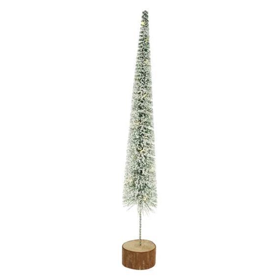 Albero di Natale innevato con LED, 70cm