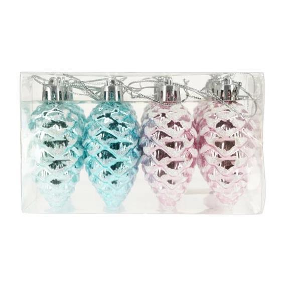 Božični okraski storži, set 12