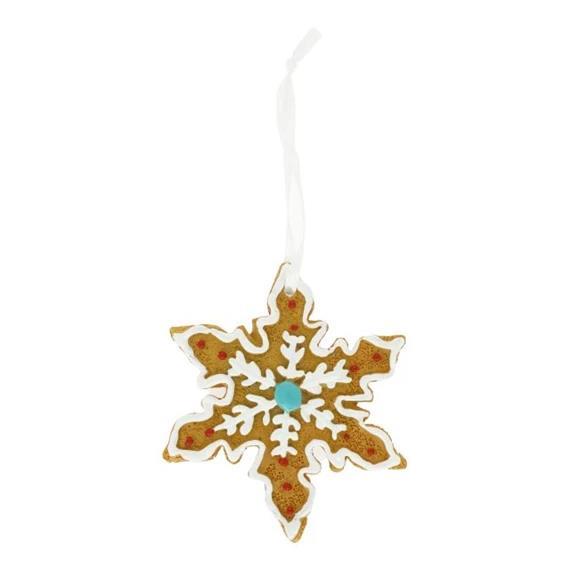 Snežinka iz medenjakov 8cm