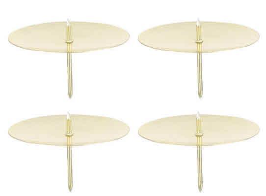 Svečniki za adventne sveče, zlati, 4cm, set 4