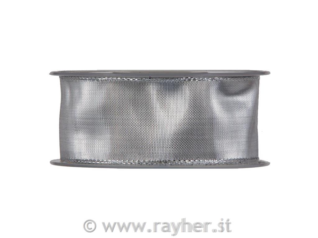 Trak srebrn z žico, 40mm, 1m