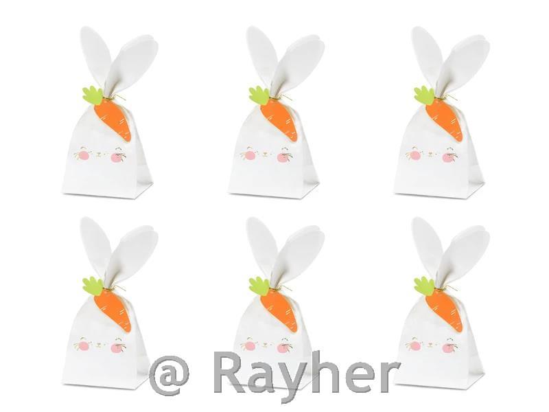Sacchetti con coniglietti, 22,5 cm, set6