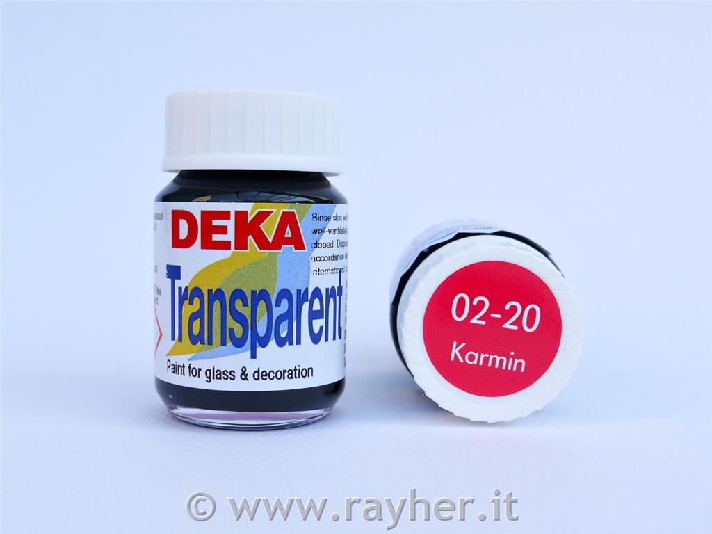 DEKA Transparent 25 ml rosso carmine
