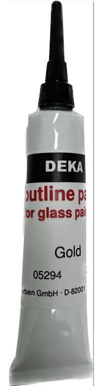 DEKA kontura za steklo 25g zlata