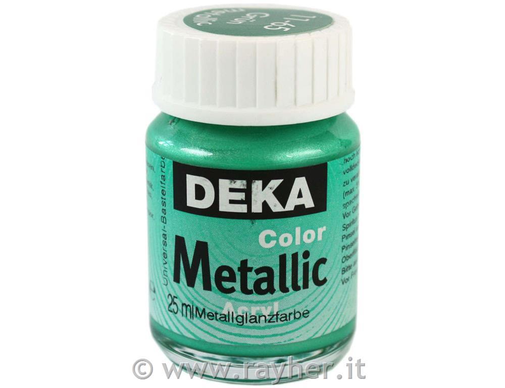 Akrilna barva Deka ColorMetallic 25 ml zelena
