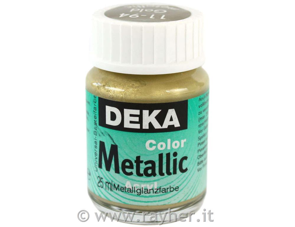 Akrilna barva Deka ColorMetallic 25 ml zlata