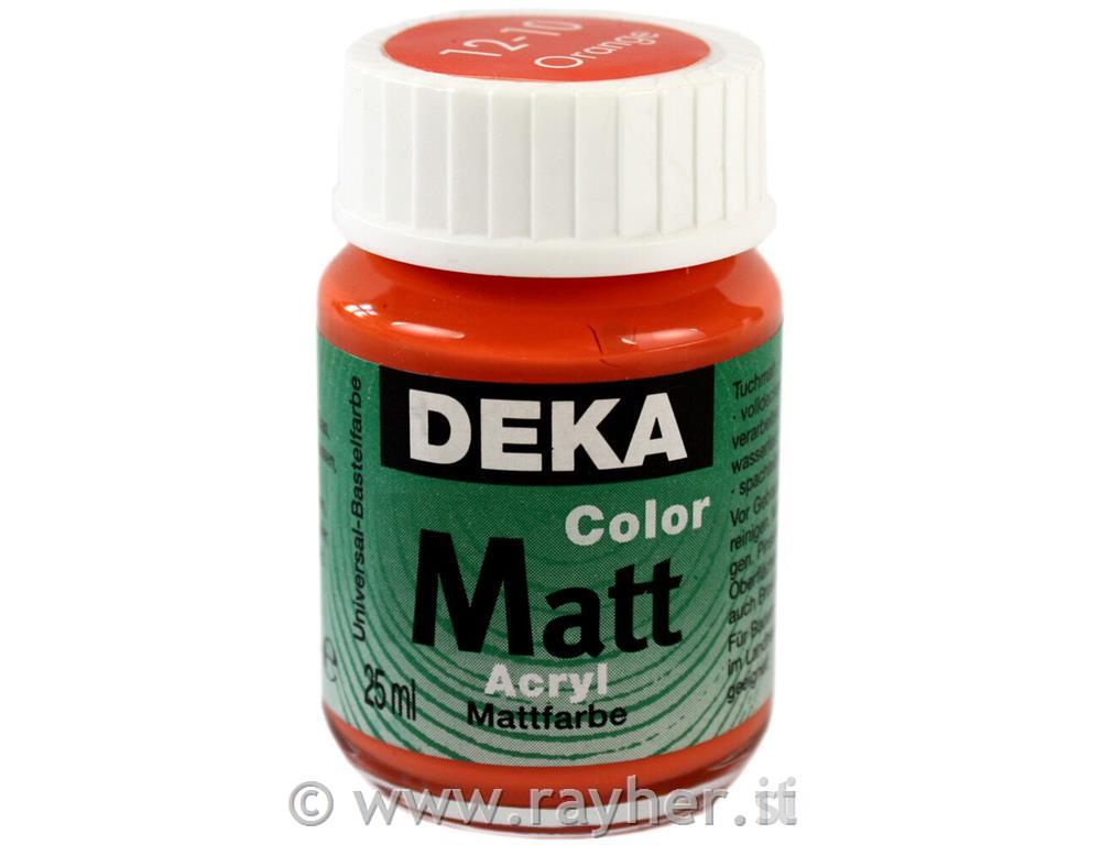Akrilna barva DEKA ColorMatt 25 ml oranžna